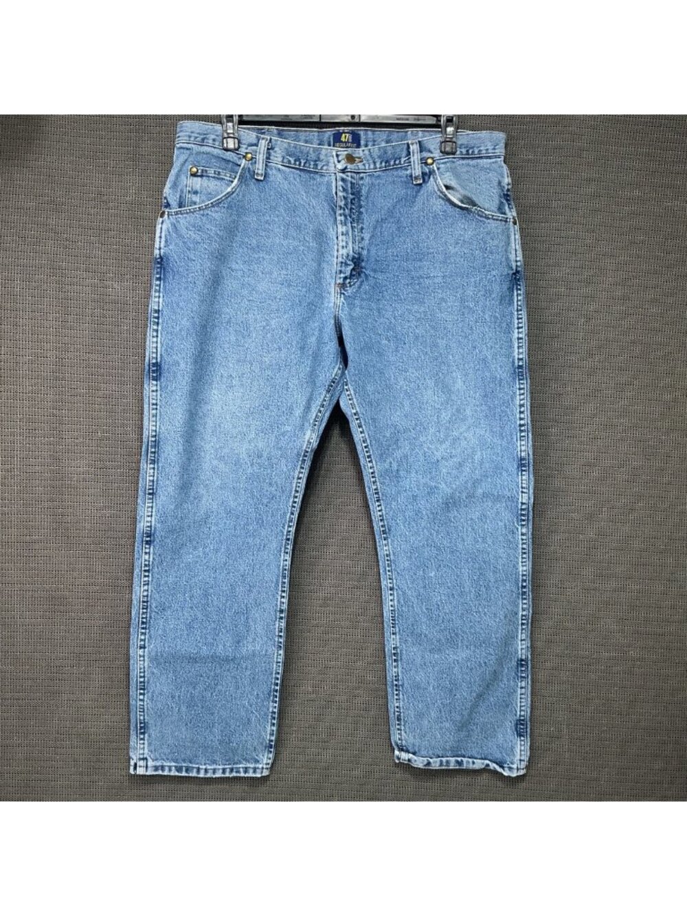 Wrangler Men's Regular Fit Jeans 38x30 Classic Blue Denim Made In Mexico